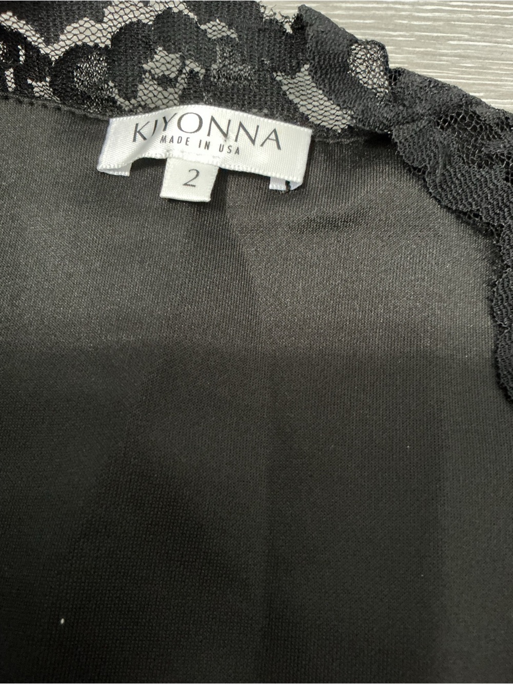 NWT KIYONNA Screen Siren Lace Gown in Black 2x - Picture 10 of 15